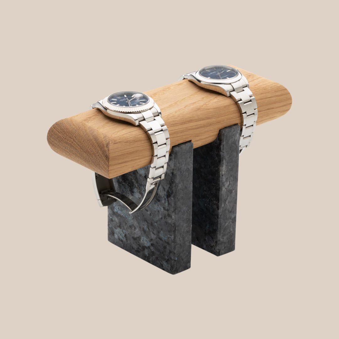 Basel Watch Stand - Plain / Labrador Blue Pearl