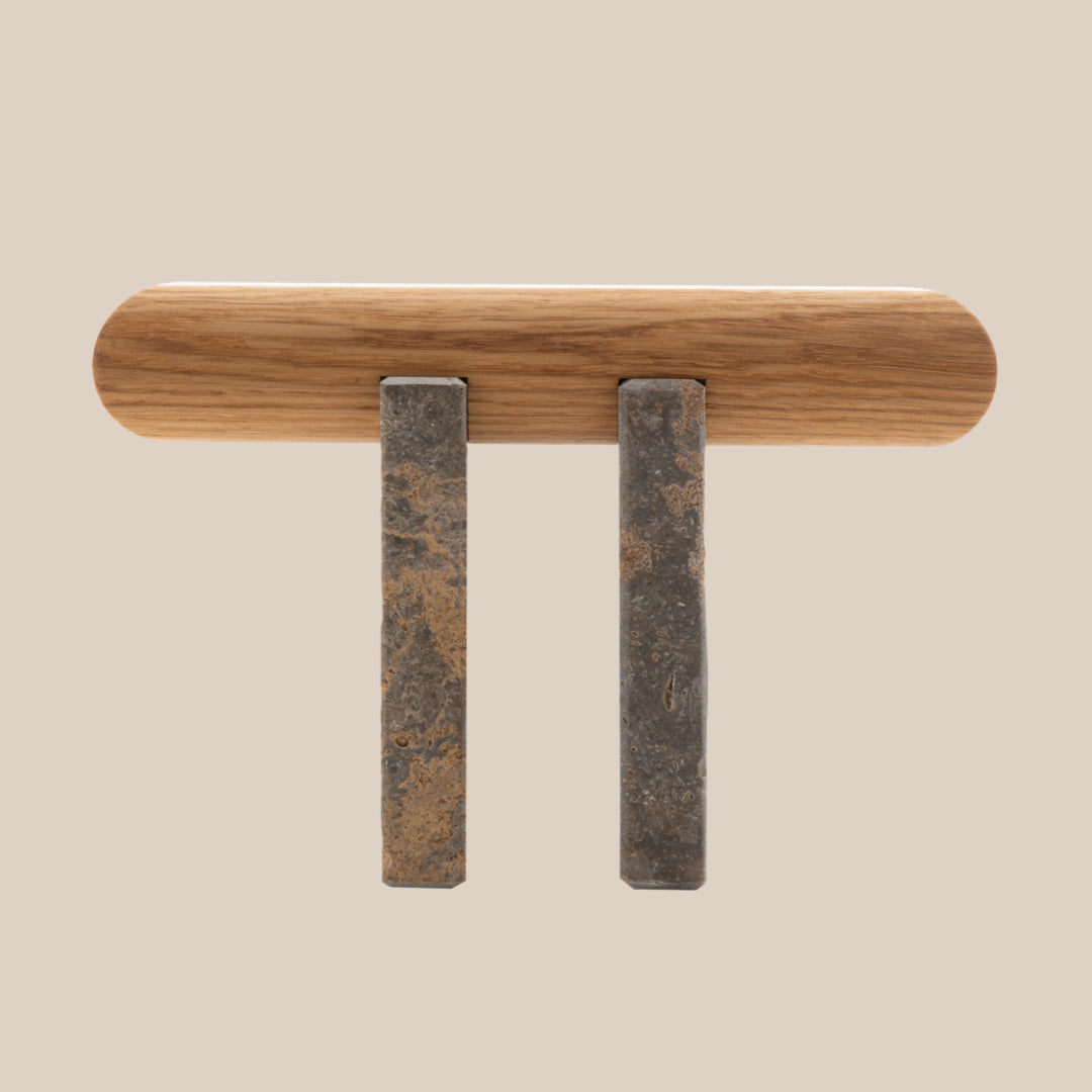 Basel Watch Stand - Transparent / Muschelkalk Limestone