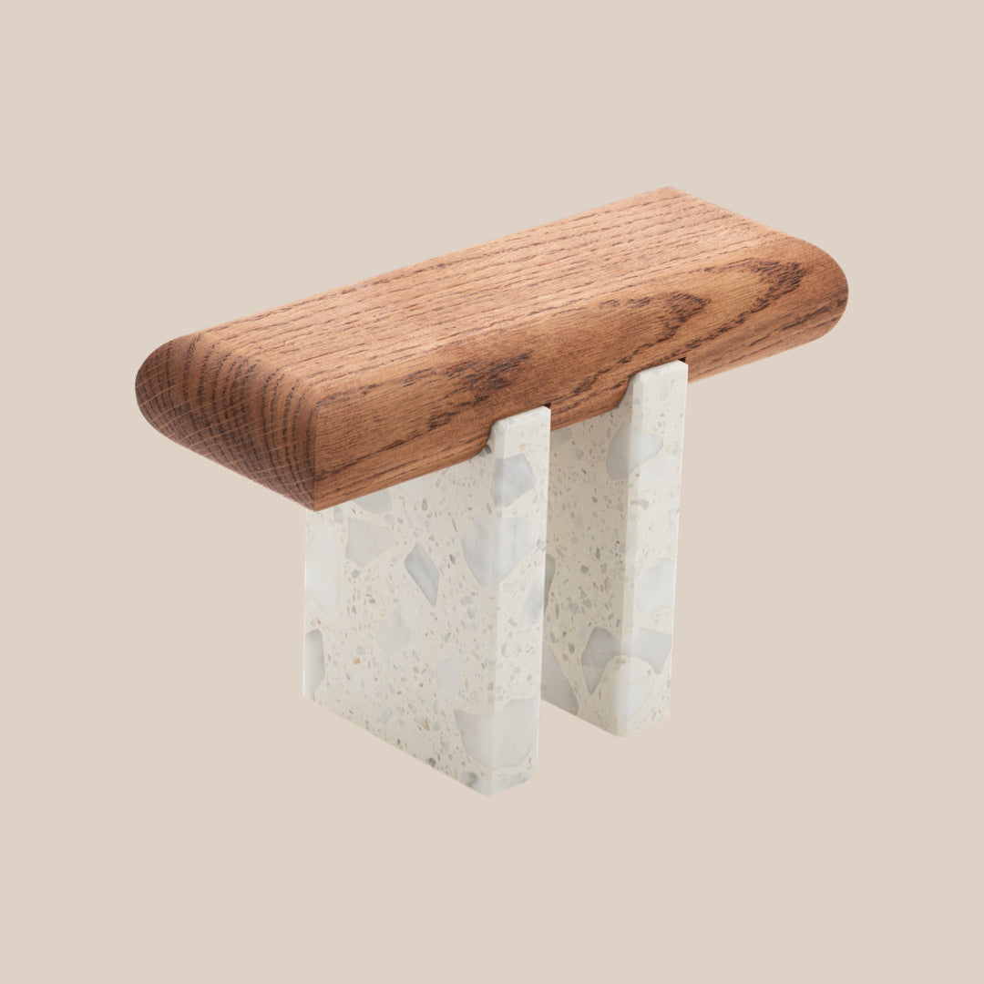 Basel Watch Stand - Mahogany / Lido Marble