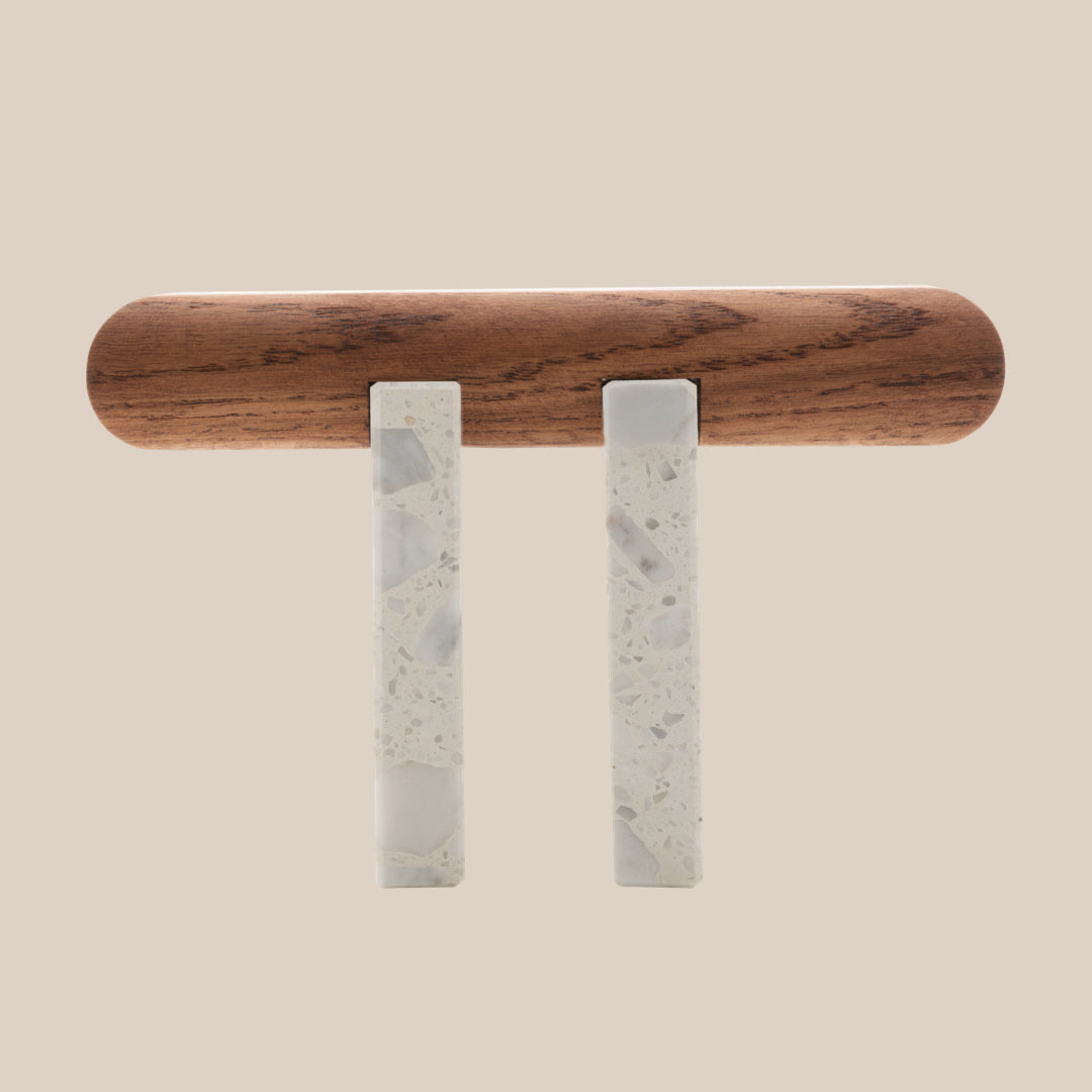 Basel Watch Stand - Mahogany / Lido Marble