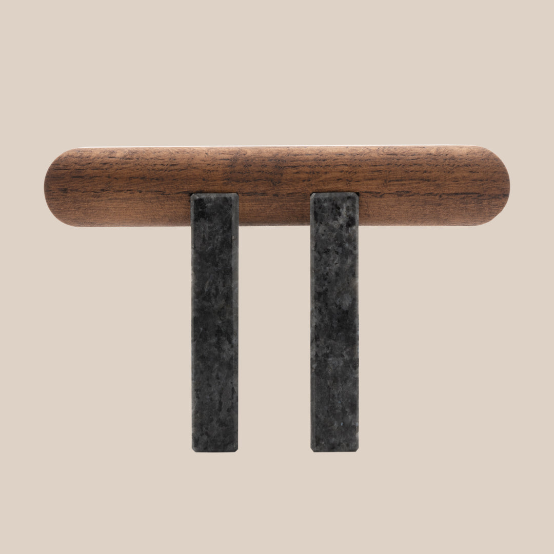 Basel Watch Stand - Palisander / Labrador Blue Pearl