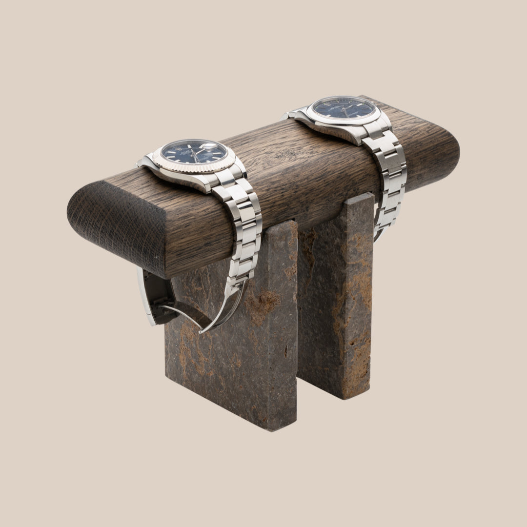 Basel Watch Stand - Gothic / Muschelkalk Limestone