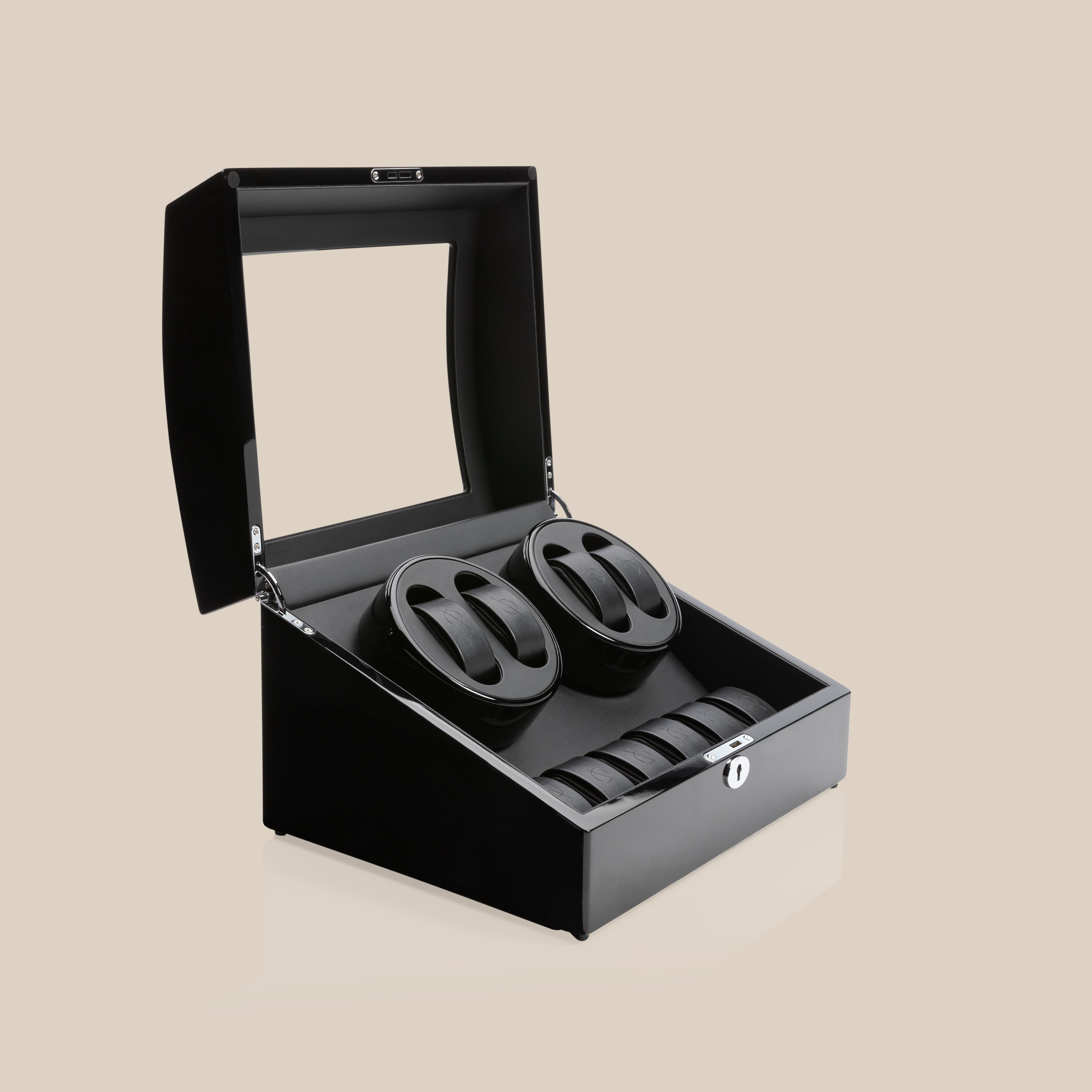 WW87 Watch Winder (Black/Black) - 4 Watches