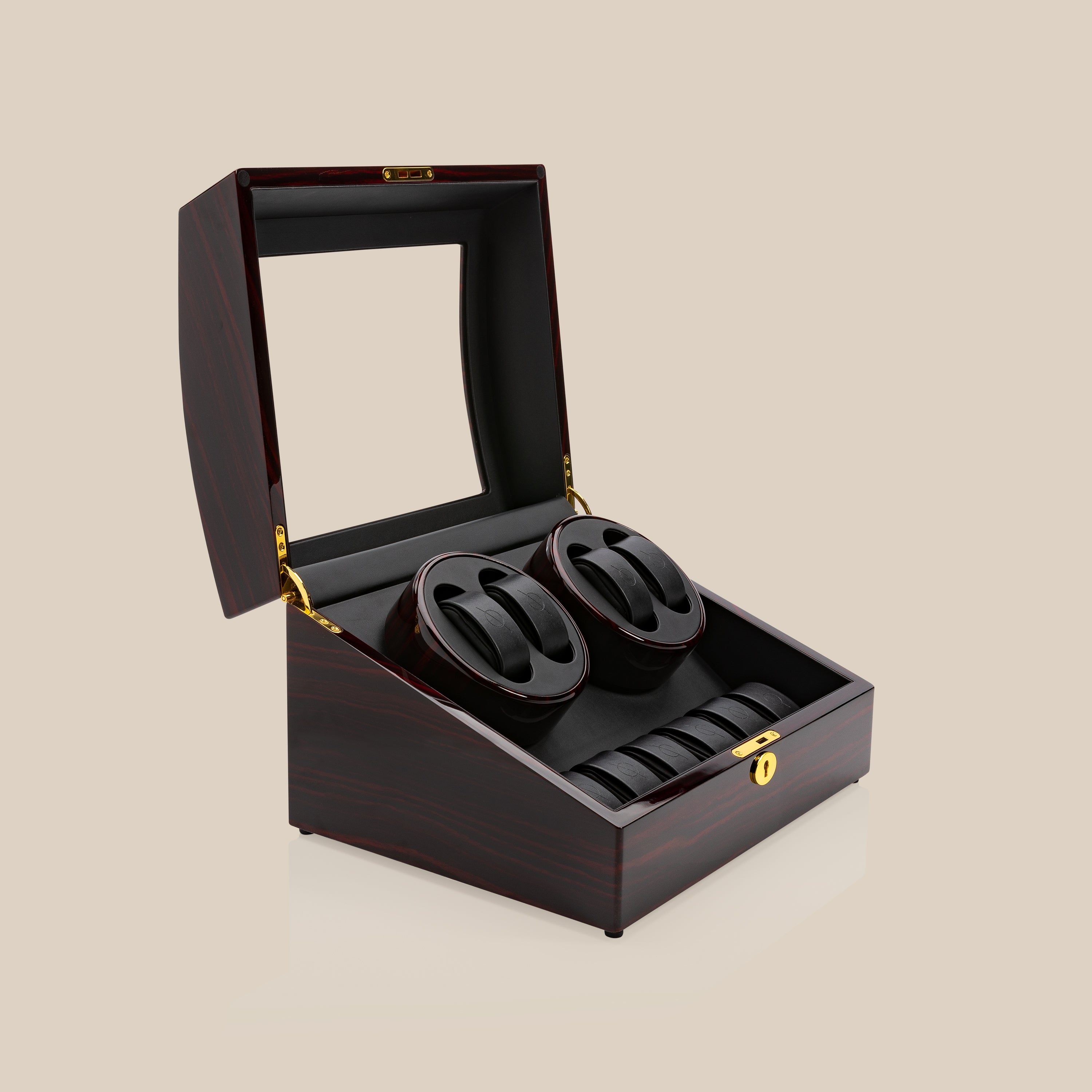 WW87 Watch Winder (Brown/Black) - 4 Watches