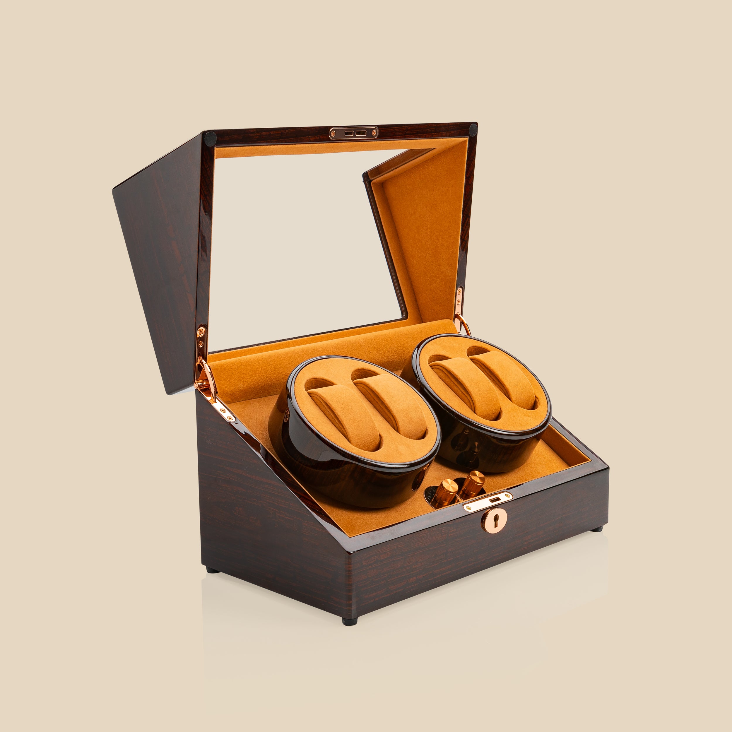 WW16 Watch Winder (Brown/Camel)- 4 Watches as