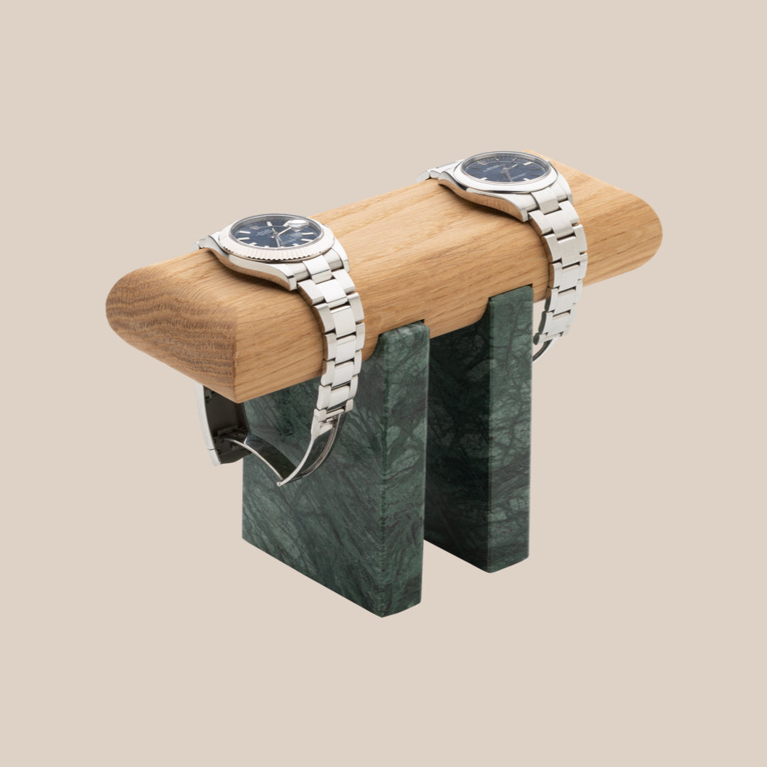 Basel Watch Stand - Simples / Verde Mármore