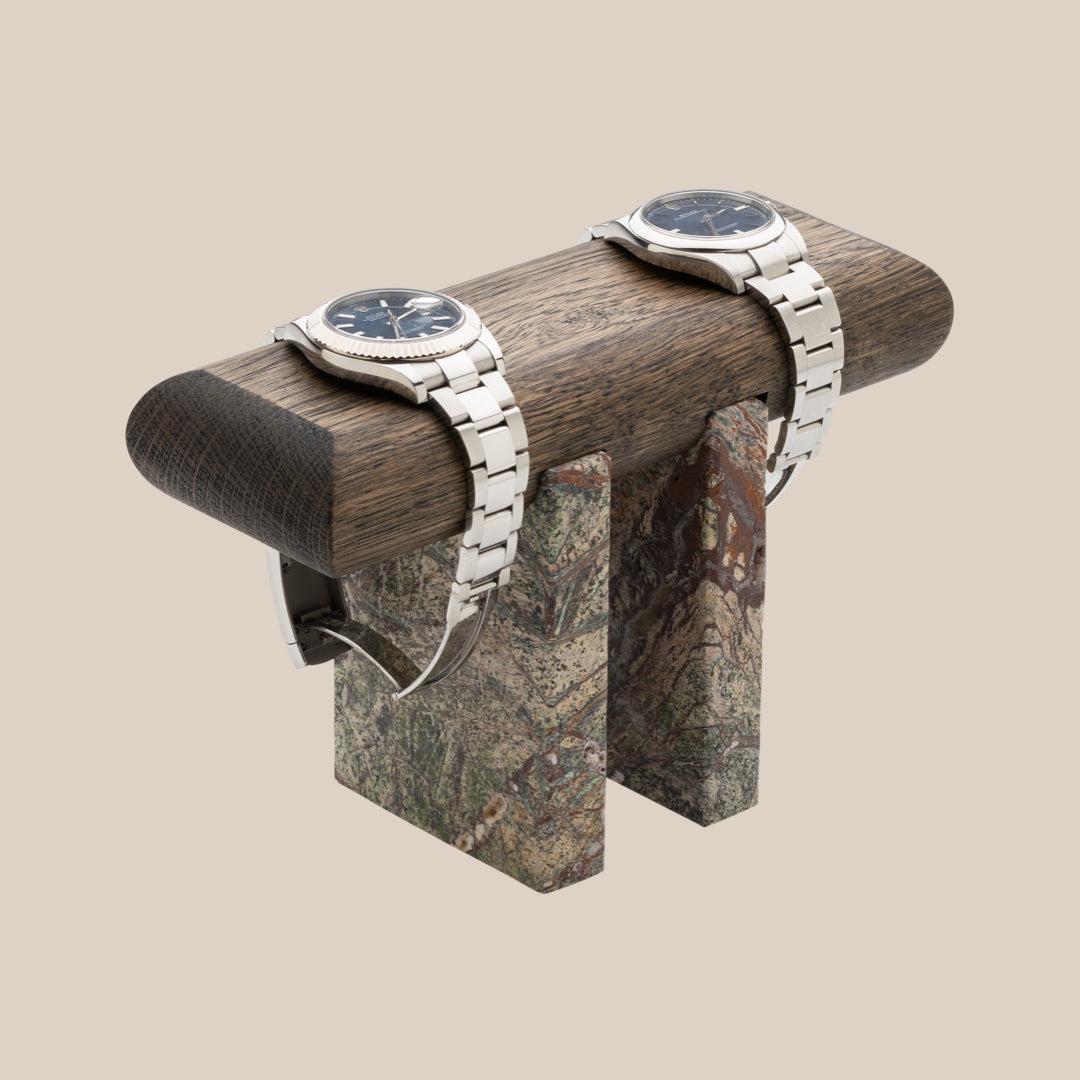 Support de montre Basel - Gothic / Forest Marble