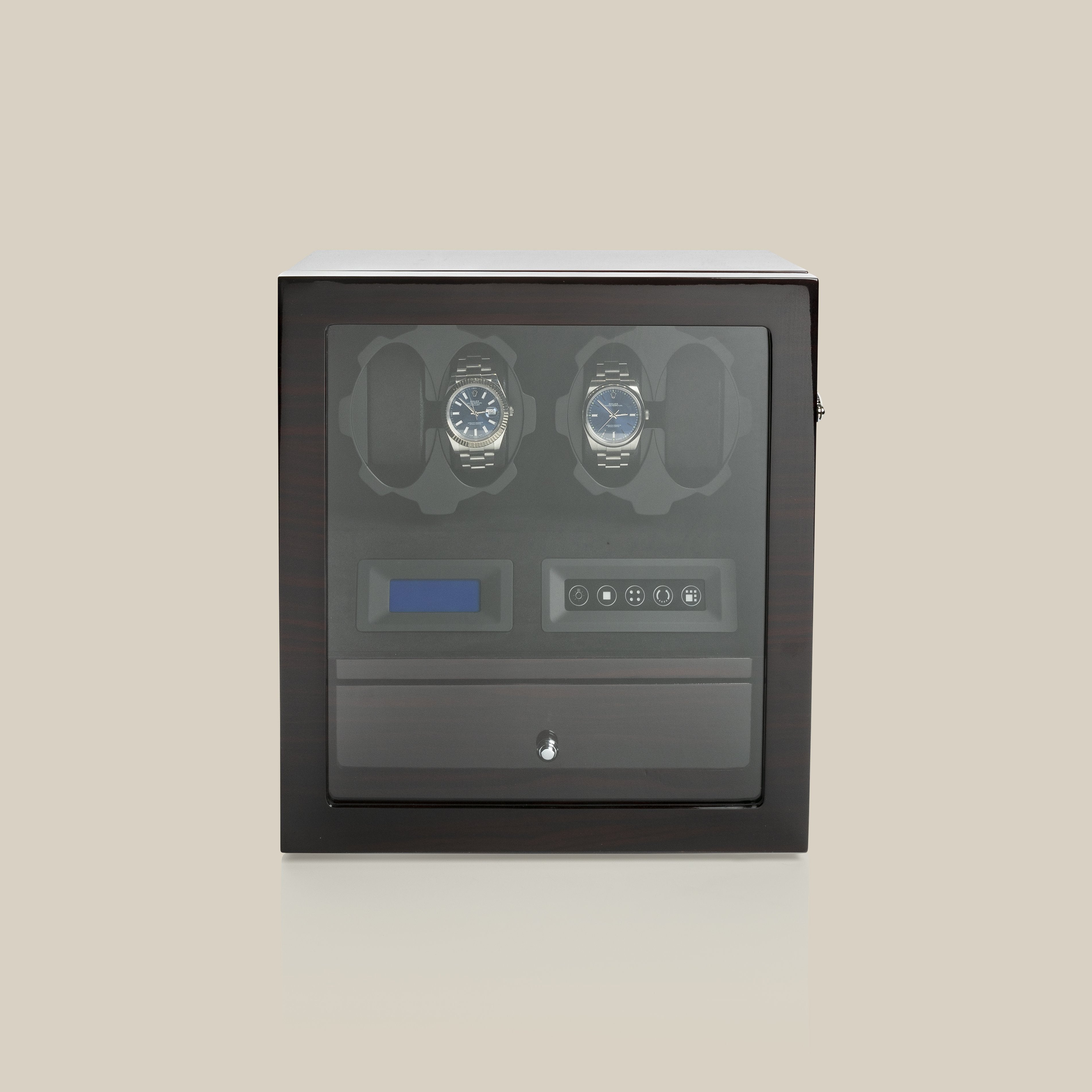 Vitrina móvil WW70 (ébano/negro) - 4 relojes