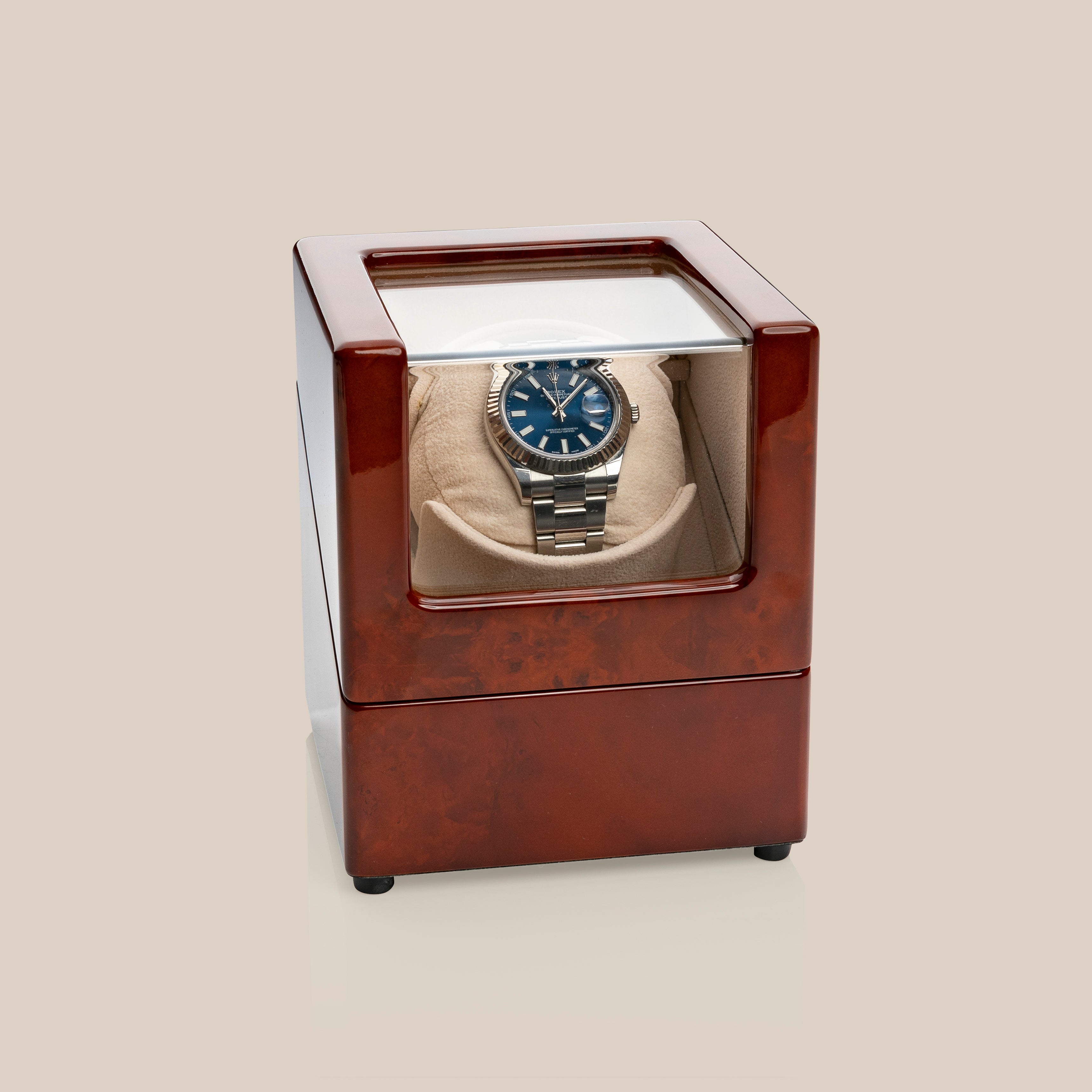 Vitrina móvil WW78 (marrón/camello) - 1 reloj