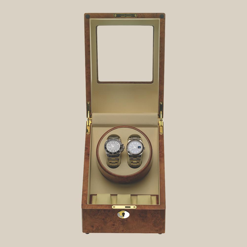Vitrina móvil WW13 (alcanfor/beige) - 2 relojes