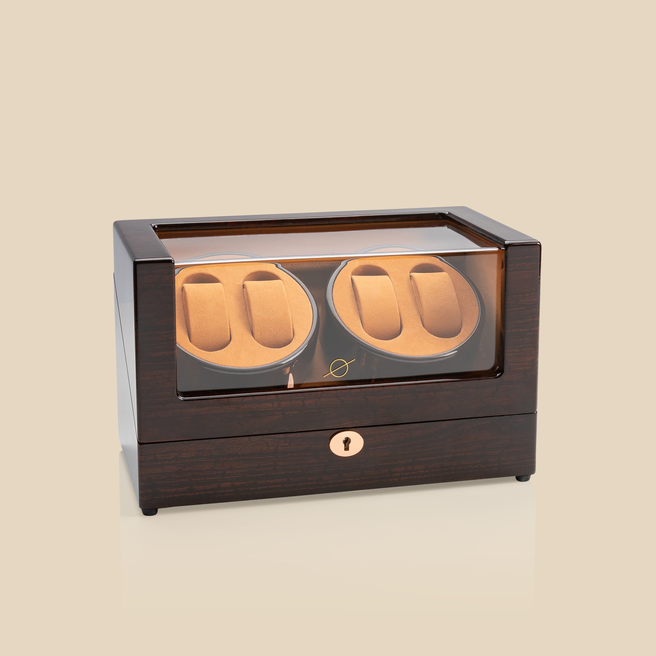 WW16 Watch Winder (Brown/Camel)- 4 Watches as